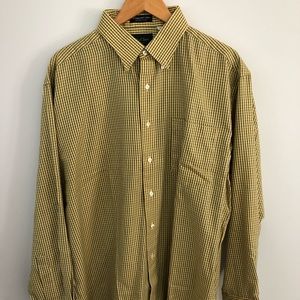 MacCluer Yellow-Green Check Men’s (L) Shirt